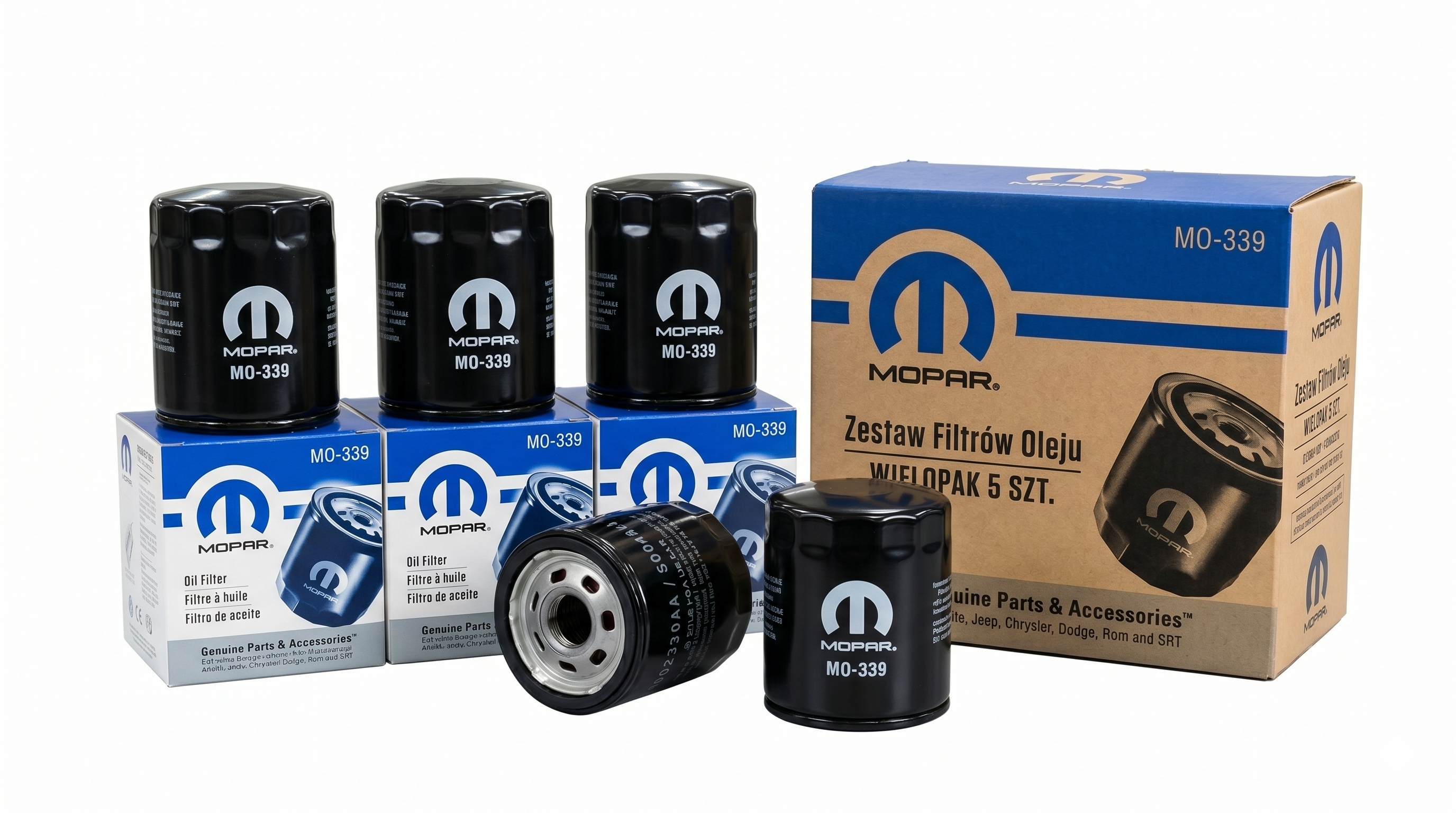 Zestaw filtrów oleju MOPAR MO-339 (Wielopak 5 szt.)