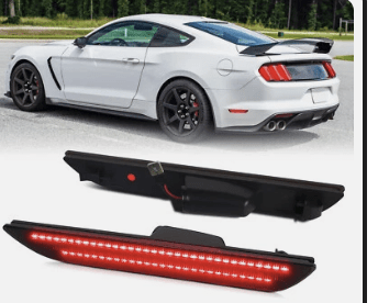 Tuningowe sekwencyjne światła odblaskowe LED zderzaka tył OPT7 – Ford Mustang VI (2015-2022)